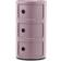 Kartell Classic Opbevaring Med 3 Rum Skuffer Abs Mauve 04967MV Opbevaringsskab