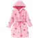 Shein 1pc Girls Lovely Sweet Elegant Casual Simple Fashionable Comfy Cherry Print Hooded Fleece Bathrobe