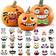 Shein 64pcs Halloween Pumpkin Decorating Stickers