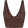 SKIMS x Nike Matte V Neck Bra Top - Dark Sepia