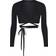 SKIMS x Nike Weightless Layers Wrap Top - Obsidian