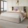 Lark Manor Upholstered Bed With Wireless Charging Beige 150x200cm