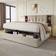 Lark Manor Upholstered Bed With Wireless Charging Beige 150x200cm