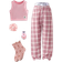 Shein Casual Teen Girl Classic Plaid Pants And Solid Sleeveless Vest Homewear Set