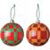 IKEA VINTERFINT Red/Green Christmas Tree Ornament 2pcs