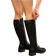Shein Women's Flat Knee High Boots With V-Cut - Black