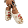 Shein Women's Christmas Gingerbread Man & Snowflake Embroidery Pattern Warm Soft Closed Toe Casual Indoor Slippers - Multicolor