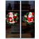 Shein 2 Pcs Christmas Glass Stickers Santa Claus Pattern Multicolour Window Film 2pcs