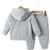 Shein Young Boy Casual Logo Print Hoodie And Pants Set 2-pcs