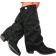 Shein Women's Lace Wedge Heel Sexy Pants Style Boots - Black