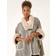 Roman Faux Fur Pocket Poncho - Light Grey