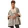 Roman Faux Fur Pocket Poncho - Light Grey