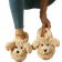 Shein Cute Wind Plush Camel Color Teddy Dog Fashion Home Indoor And Outdoor Home Comfortable Ladies Slippers - Camel