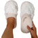 Shein New Fashionable & Comfortable Round Toe Slip-On Slippers - White