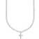 Cernucci Iced Drop Cross Cuban Chain 5mm - Silver/Transparent