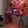 Gaming Desk Computer Gaming Table w/ Mouse Pad Cup Holder & Headphone Hook - Black, 1400x600x740mm