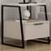 Fwstyle 1 Door Sandstone Nightstand Cabinet Bedside Table