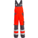 FE Engel 3501-775 Bib Work Pants - Red/Grey