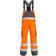 FE Engel 3501-775 Bib Work Pants - Orange/Grey