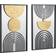 Canora Grey Mirrored Black/Gold Framed Art 38x60cm 2pcs