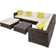 tectake Marbella - Brown Outdoor Lounge Set