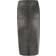 Kaffe Denim High Waist Midi Skirt Pla - Grey