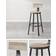 Williston Forge Shakir Grey Bar Stool 99cm 2pcs