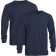 Gildan Men's DryBlend Long Sleeve T-shirt 2-pack - Navy