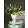 Cath Kidston Bouquet Ceramic White Green 22cm H x 22cm W x 27cm D Vase