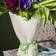Cath Kidston Bouquet Ceramic White Green 22cm H x 22cm W x 27cm D Vase