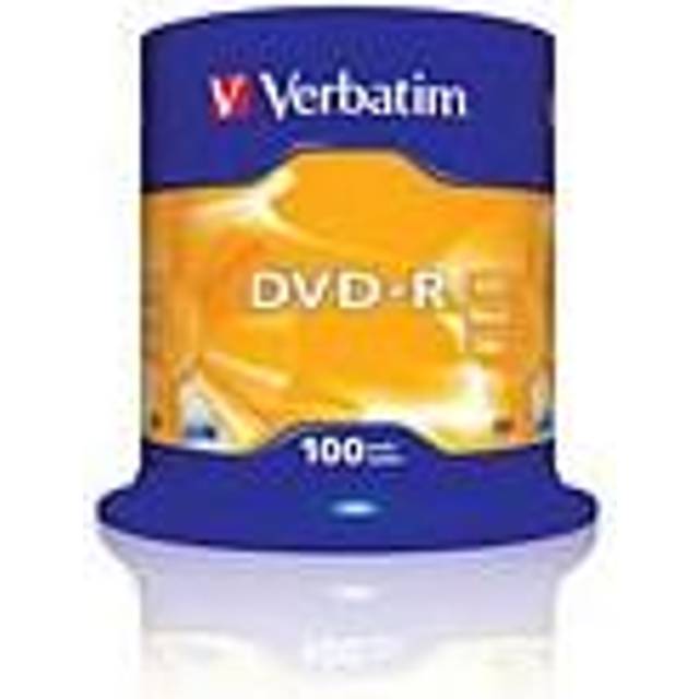 Verbatim DVD-R 16x Silver 4.7GB 100 Pack Spindle
