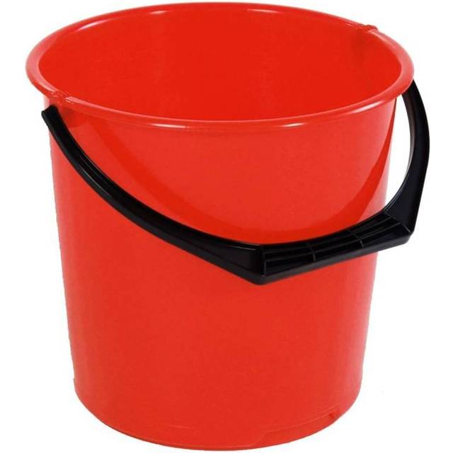 Nordiska Plast Nordic Plasthink med plastgrepp, 10 l Röd