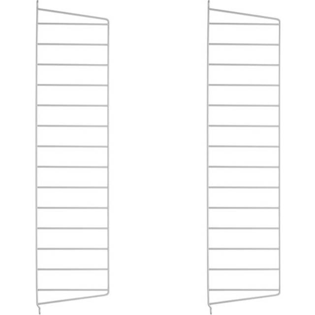 String Furniture - Wall Panels 75 - Hyllsystem - Black 20 - 2 Pack - 20x75 cm