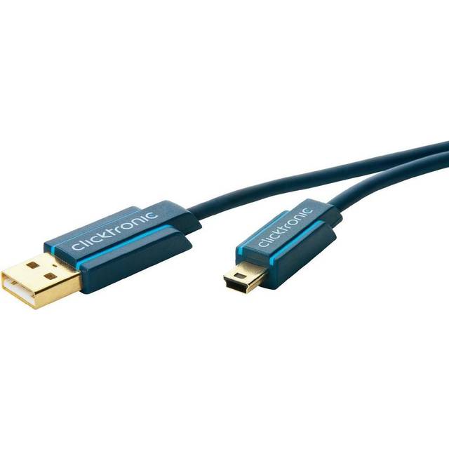 Clicktronic USB 2.0 till USB-A Mini-B - 3 m