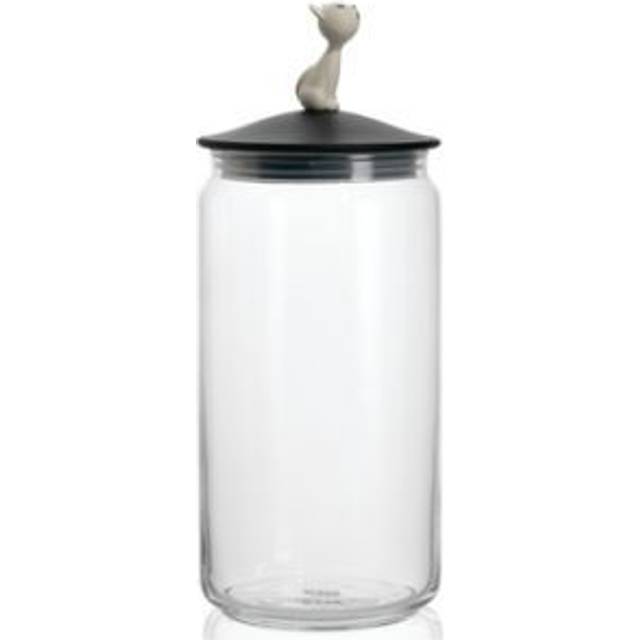 Alessi - LulàJar Box for Dog Food - schwarz/H 27cm / Ø 10,5cm/150cl - black (27.0 x &#8960;10.5cm)