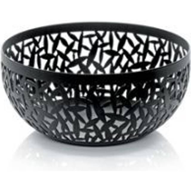 Alessi - Cactus! Fruit Bowl Ø21cm - schwarz/Stahl epoxidharzlackiert/H 9,5cm/ Ø 21cm - black (9.5 x 21.1 x 21.1 x &#8960;21.1cm)