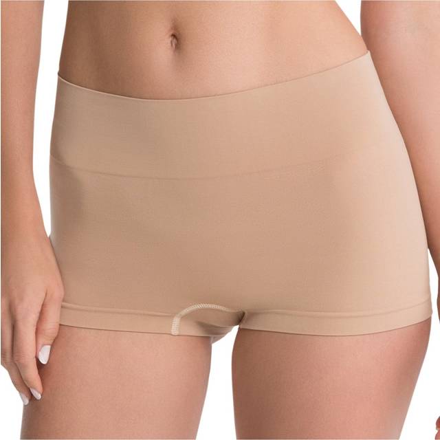 SPANX Everyday Shaping Boyshort - Core Control Shapewear Underwear - Invisible Under Clothes - Seamless Design - No-Show - Soft Nude - Medium