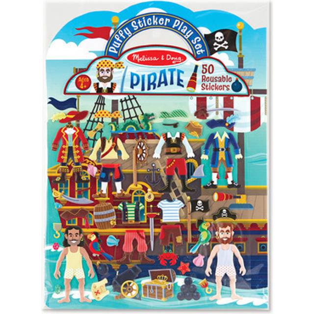 Melissa & Doug Reusable Puffy Stickers - Pirate