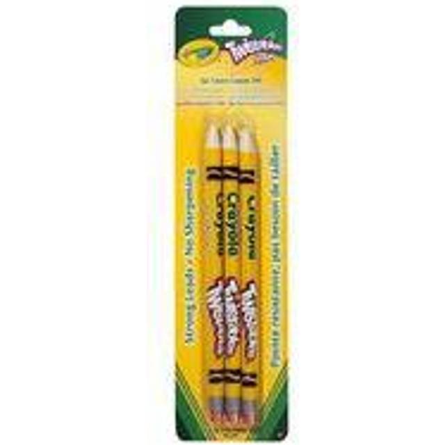 Crayola Pack of 3 Twistables Pencils No.2 HB Graphite No Sharpen