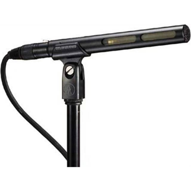Audio-Technica AT875R Line + gradient kondensormikrofon, svart, 24,1 x 12,7 x 7,0 cm