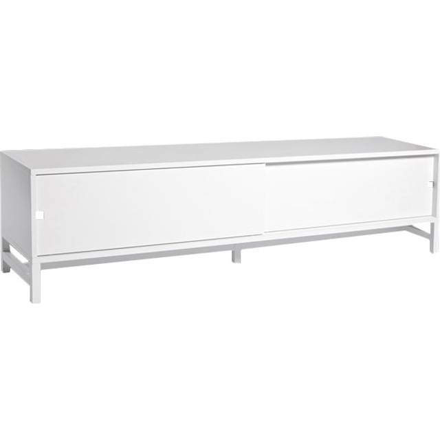 Falsterbo tv-bänk 4 lådor vitlack 180 cm - Vit
