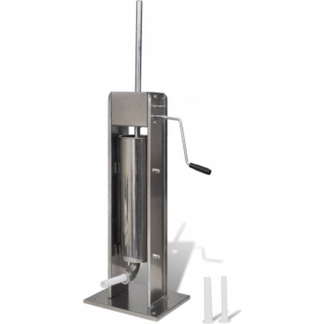 vidaXL Manual Sausage Stuffer Silver 7 L Stainless Steel