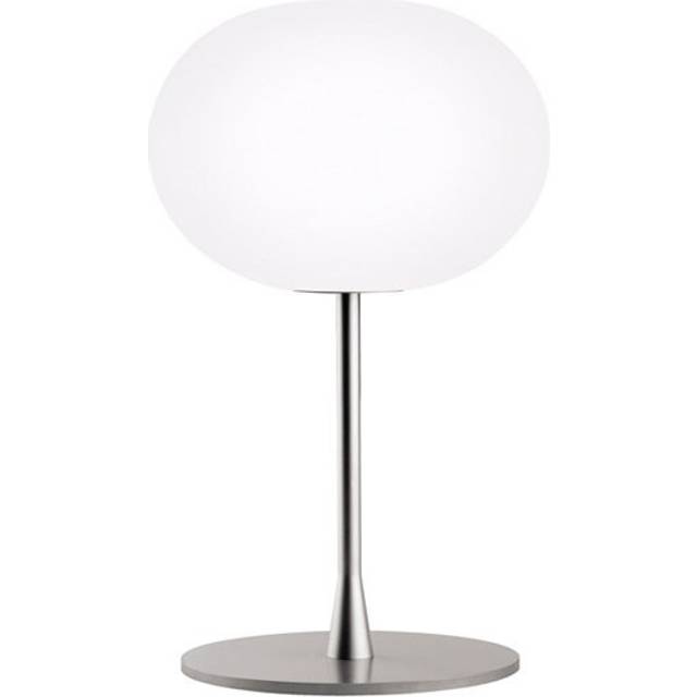 Flos - Glo-Ball T1 Table Lamp - weiß/schwarz/mundgeblasenes Opalglas/Schirm HxØ 27x33cm/H 60cm/Gestell schwarz/Fuß schwarz Ø24cm - black (60.0 x &#8960;33.0cm)