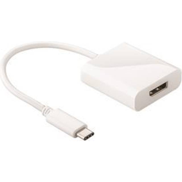 Goobay 66257 USB-C-adapter DP, vit, USB-C-kontakt > DisplayPort-uttag