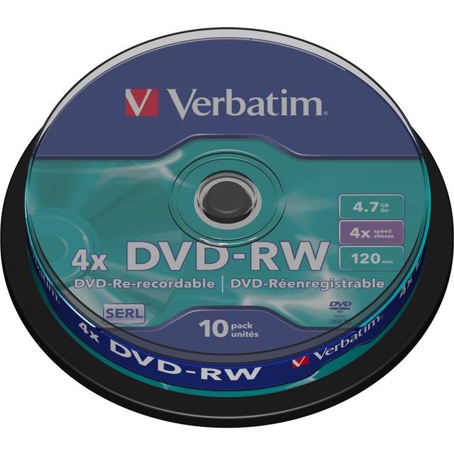 DVD-RW 4x 4.7GB 10 Packa Axel Matt Silver