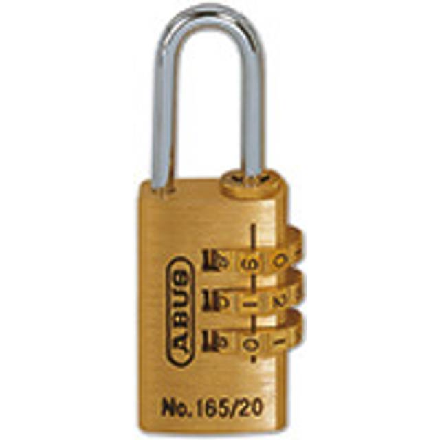 ABUS 165/20 Brass Combination Travel Padlock