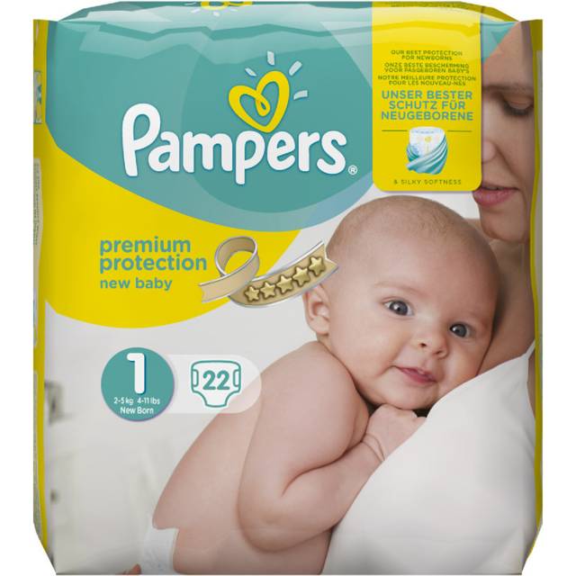 Pampers New Baby Blöjor storlek 1 2-5 kg, 22 blöjor