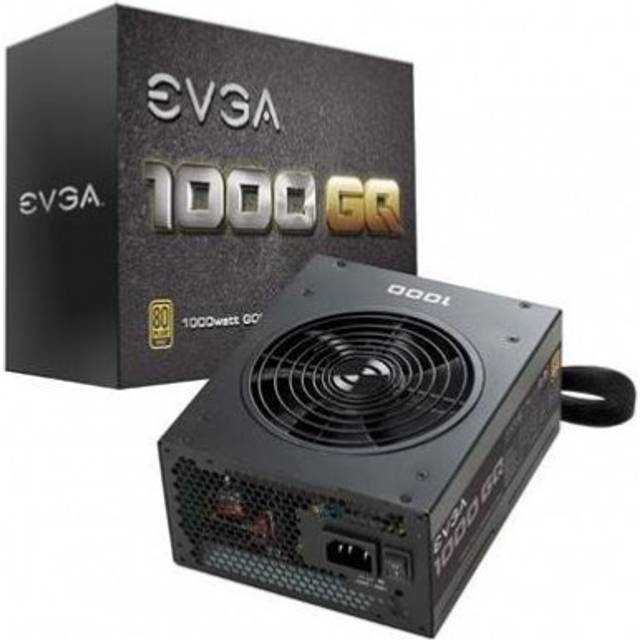 EVGA 1000 GQ - Nätaggregat (intern) - ATX - 80 PLUS Gold - AC 100-240 V - 1000 Watt - aktive PFC