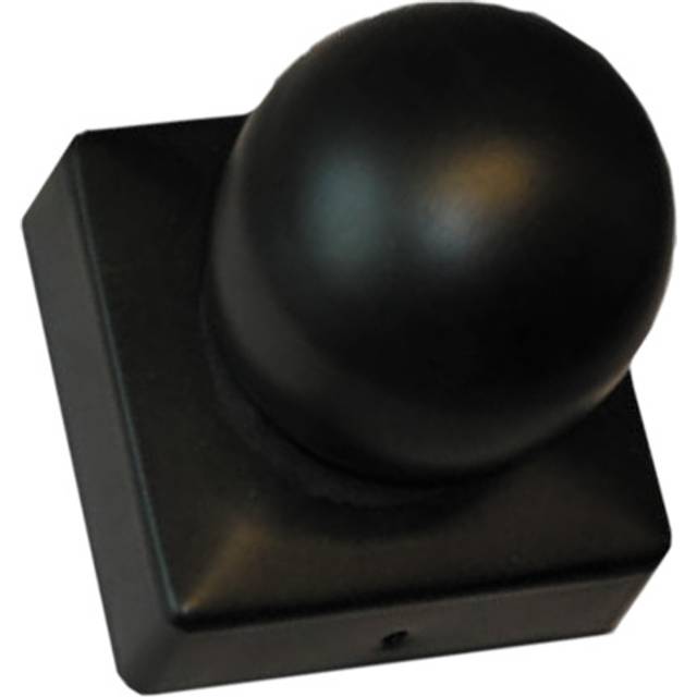 Stolphatt Svart Galvaniserad Med Kula 71X71Mm