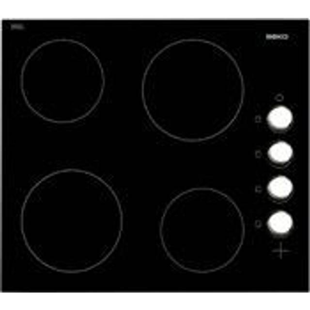 BEKO HIC64102 58 cm Electric Ceramic Hob - Black, Black
